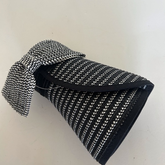 MAGID STRIPED PACKABLE WIDE BRIM STRAW ROLLU UP SUN VISOR NWOT - Picture 7 of 9